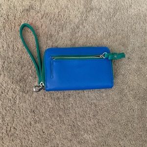 Light blue hand bag